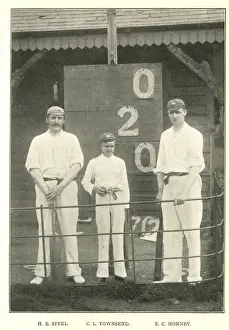 Schoolboys Prints: Schoolboy bowled out two adult cricketers