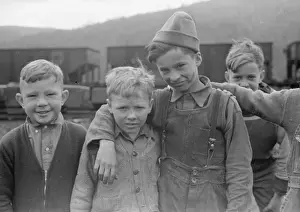 Kempton Prints: Schoolboys in coal town, Kempton, West Virginia