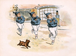 Pawn Gallery: Three schoolboys run away from school in nautical disguise