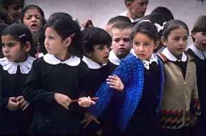 Images Dated 27th August 2019: Schoolchildren in a schoo in Antalya, Turkey
