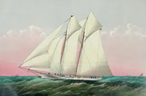 Yacht Prints: The Schooner yacht magic of the N. Y. Yacht Club: Franklin Os