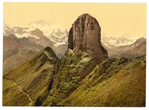 Oberland Prints: Schynige Platte, with view of Gummihorn and Jungfrau, Bernes