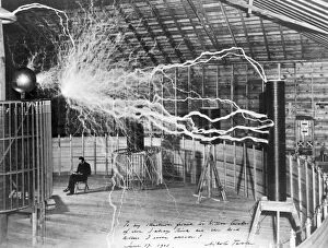 Produces Collection: Science / Tesla 1899