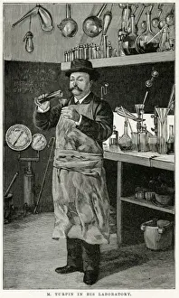 Tubes Prints: Scientist at work in laboratory(Eugene Turpin)