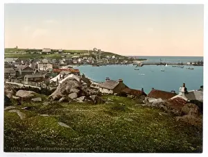 Scilly Prints: Scilly Isles, Houghtown, i. e. Hugh Town, from St. Marys, C