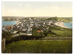 Scilly Gallery: Scilly Isles, Hughtown, i.e. Hugh Town, from Garrison, Corn