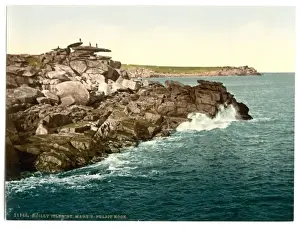 Scilly Prints: Scilly Isles, St. Marys Pulpit Rock, Cornwall, England
