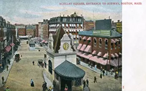 Subway Prints: Scollay Square, Boston, Massachusetts, USA