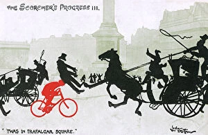 Annoying Gallery: Scorchers Progress - Trafalgar Square - Errant city cyclist