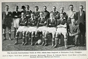 Hampden Prints: Scotland International Football team, 1933