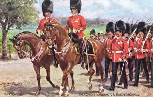 Regiment Collection: The Scots Guards marching to a State Ceremonial