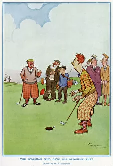 Golf Gallery: The Scotsman Who Gave His Opponent That, by H. M. Bateman