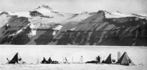 Scott Prints: Scott Polar Expedition 1910 - 1912 - Beardmore Glacier