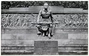 Images Dated 31st July 2020: Scottish American War Memorial, West Princes Street Gardens, Edinburgh, Scotland
