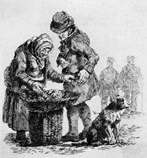 Scottish fishwife, 1830s