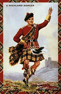 Fling Prints: Scottish highland dancer
