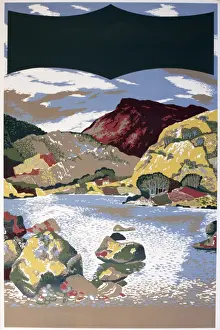 Scottish Loch - poster design for Western SMT Coach Tours