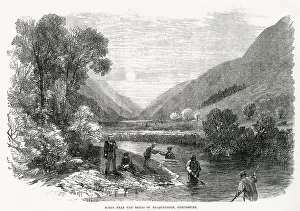 The Scottish Pearl Fishery - scene near the Braes of Balquhidder, Perthshire, Scotland. Date: 1864