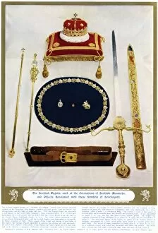 Images Dated 14th October 2011: The Scottish regalia for coronations of Scottish Monarchs
