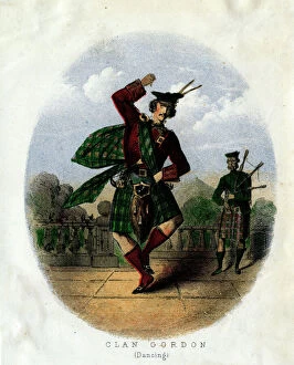 Scot Collection: Scottish Types - Scottish Dancing, Clan Gordon
