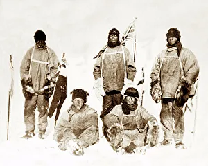 Scott's Antarctic Expedition - at the South Pole