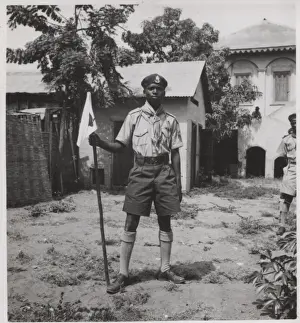 Berets Prints: Scout of 3rd Bathurst Troop, Gambia, West Africa
