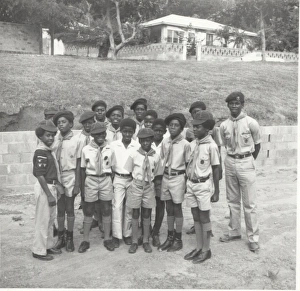 Images Dated 2nd February 2012: Scout and Cubs in Dominica, West Indies