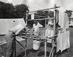 Scout washing on camp Scout washing on camp