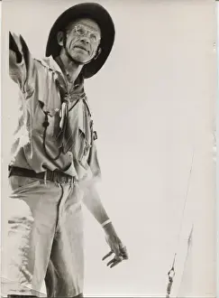 Belize Prints: Scouting leader sighting land, British Honduras