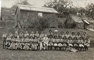 Huts Prints: Scouts of 1st and 2nd Levuka Troops, Fiji, South Pacific