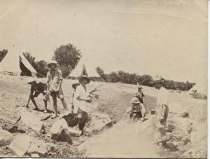 Scouts of 1st Haifa Troop camping in Egypt