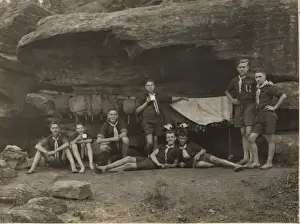 Scouts in camp, Australia