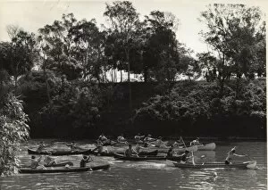 Scouts canoeing in Australia