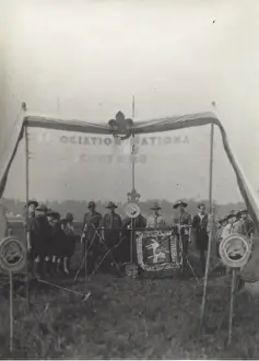Scouts in Exile, at camp in Triveaux, France