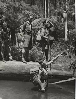 Scouts exploring the bush, Australia