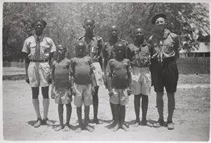 Davies Prints: Scouts at Georgetown (Janjanbureh), Gambia, West Africa