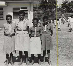 Scouts and Guides from Fiji, South Pacific
