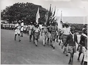 Accra Prints: Scouts marching, Accra Scout Week, Ghana, West Africa