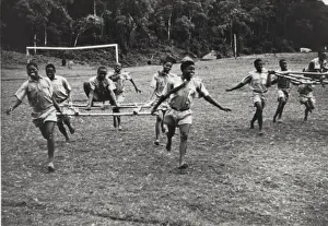 Scouts on an outdoor activity, Gambia, West Africa