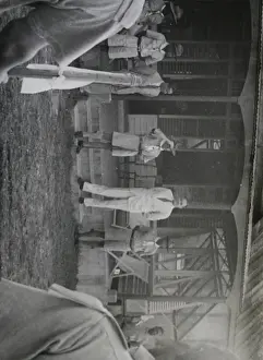 Grenada Prints: Scouts on parade for Commissioner, Grenada, West Indies
