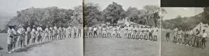 Scouts on parade, Grenada, West Indies