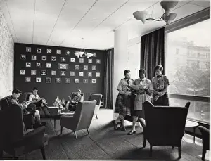 Scouts relaxing at Baden Powell House, London