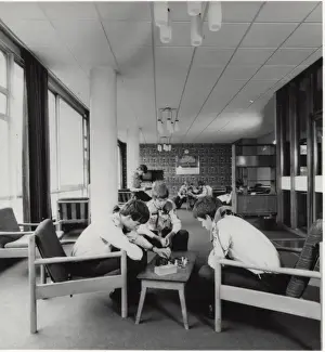 Scouts relaxing at Baden Powell House, London