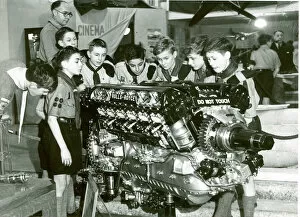 Rolls Gallery: Scouts with a Rolls-Royce engine