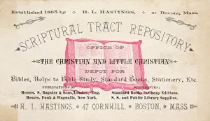 Cornhill Prints: Scriptural Tract Repository, Boston, Mass, USA