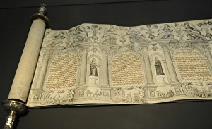 Images Dated 4th January 2014: Scroll of Esther by Shalom Italia (1619-1655). Israel Museum