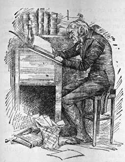 Ebenezer Collection: Scrooge at his Desk