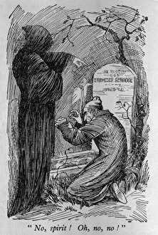 Dickens Collection: Scrooge Sees Grave