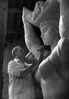 Sculptor at Work