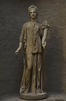 Sculpture. The ancient torso (Artemis statue). Was restored
